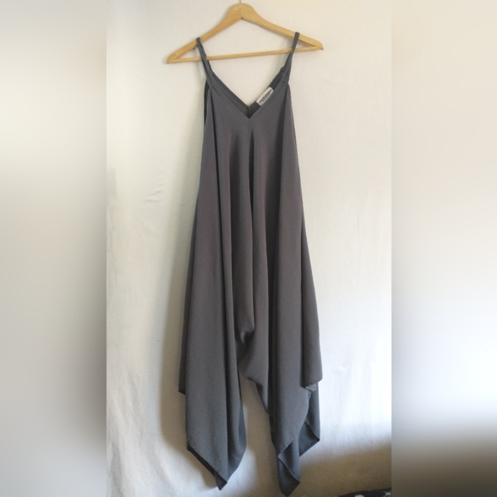 Anthropologie Gray Jumpsuit